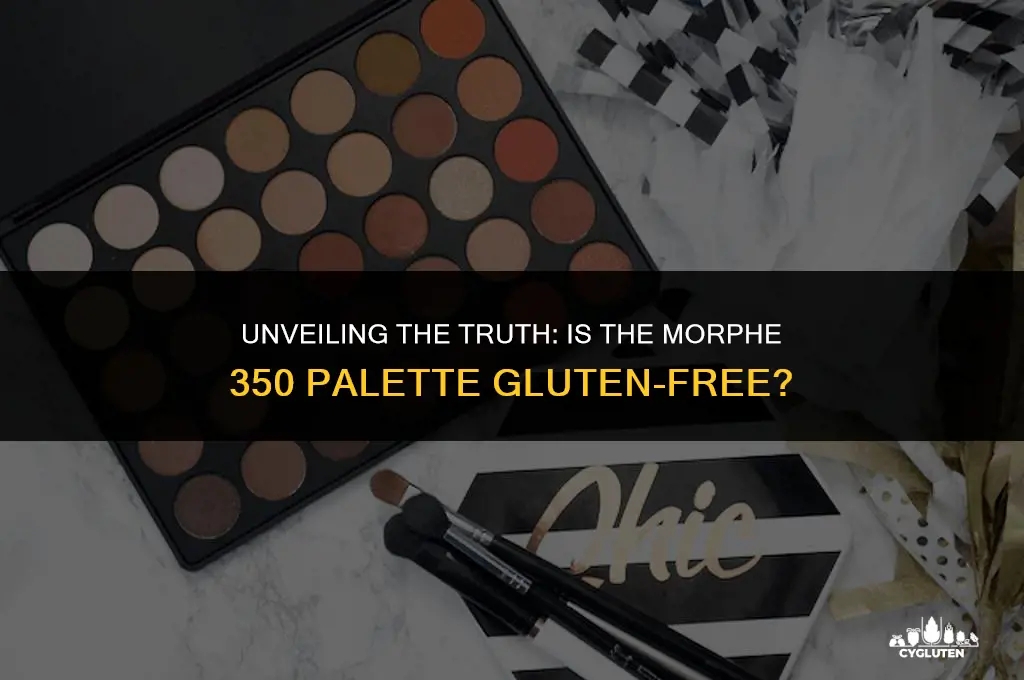 does the morphe 350 palette have gluten