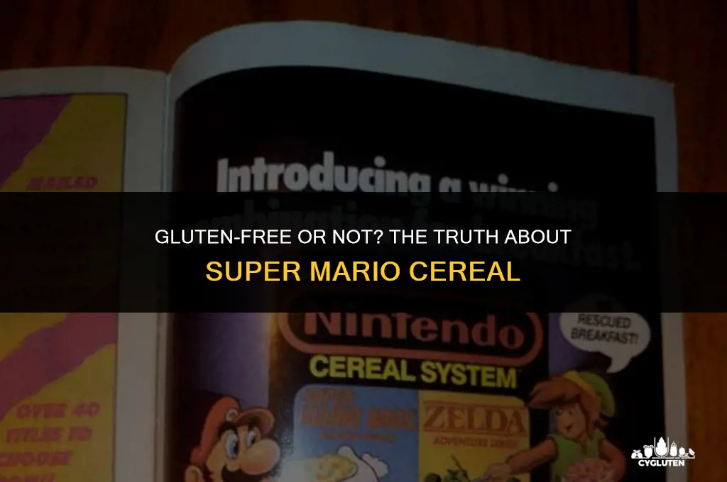 does the super mario cereal have gluten