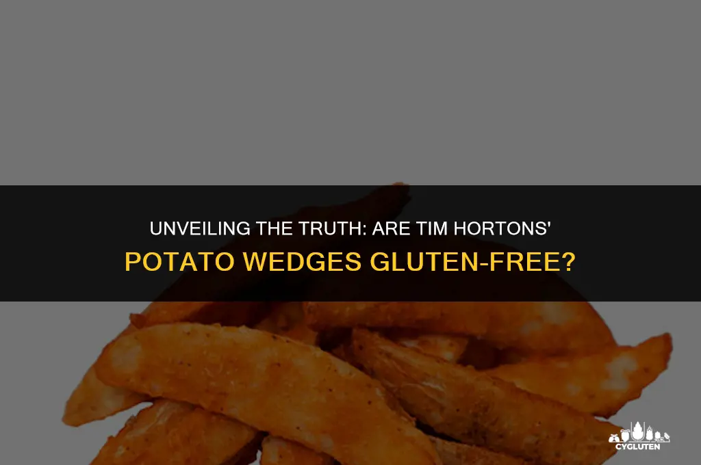 does tim hortons potato wedges have gluten