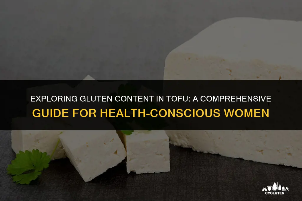 does tofu have gluten womanwoman the nest