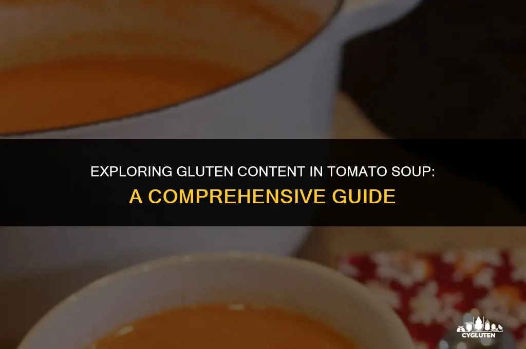 does tomato soup have gluten in it