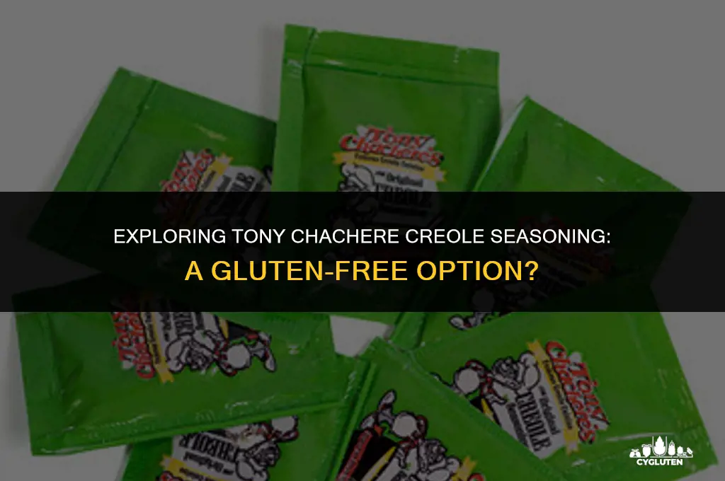 does tony chachere creole seasoning have gluten