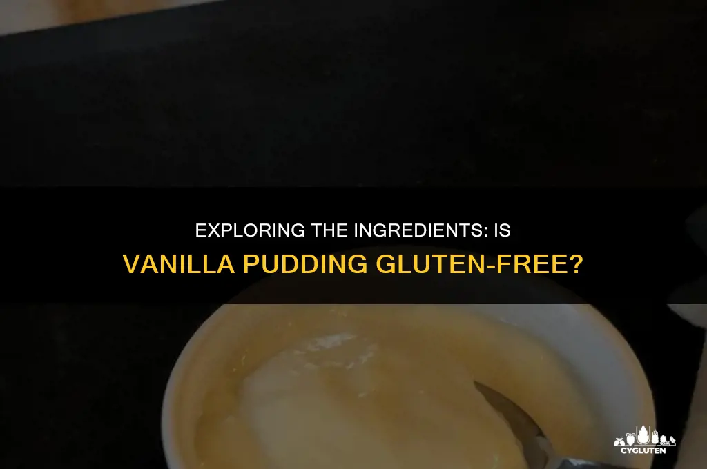 does vanilla pudding have gluten in it
