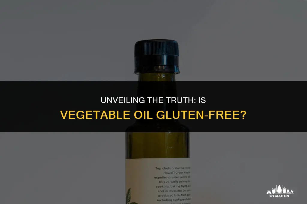 does vegetable oil have gluten in it