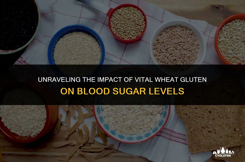 does vital wheat gluten affect blood sugar