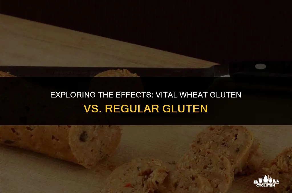 does vital wheat gluten have the same effect as gluten