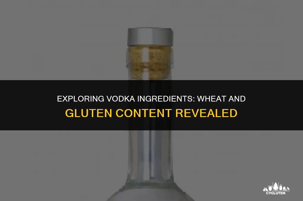does vodka have wheat or gluten in it