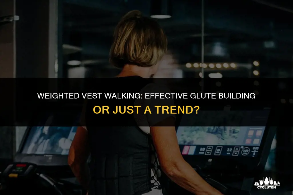 does walking with a weighted vest build glutes