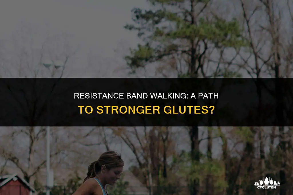 does walking with resistance bands build glutes