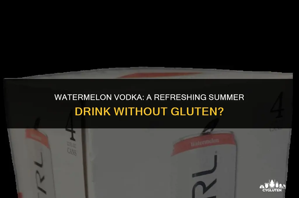 does watermelon vodka have gluten in it