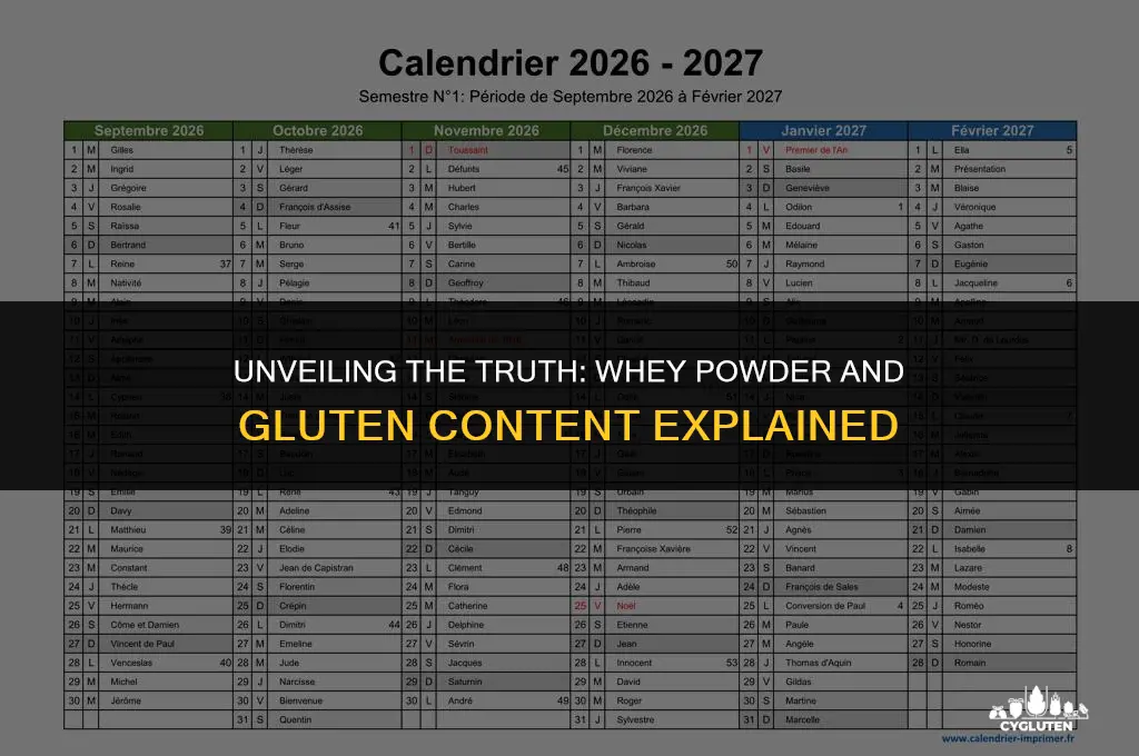 does whey powder have gluten in it