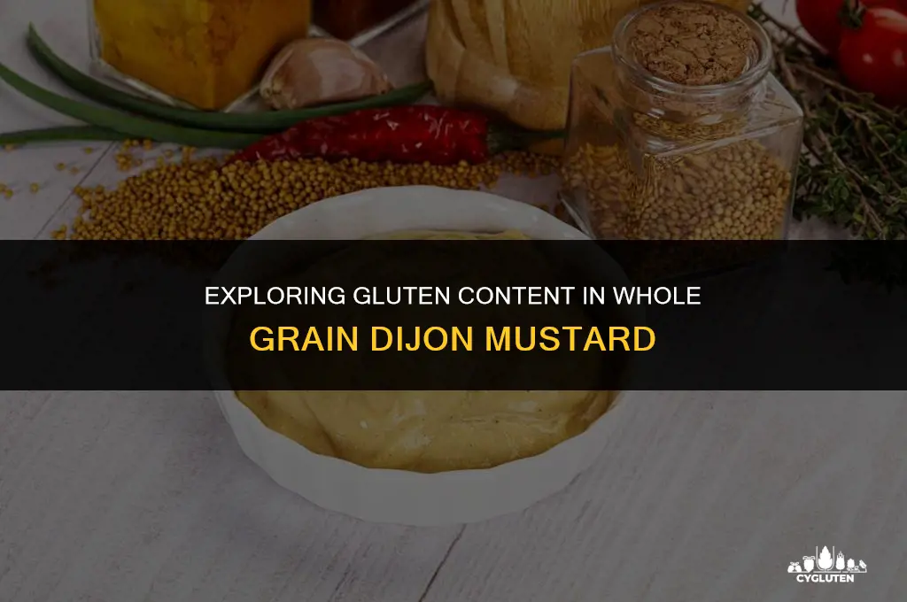 does whole grain dijon mustard have gluten