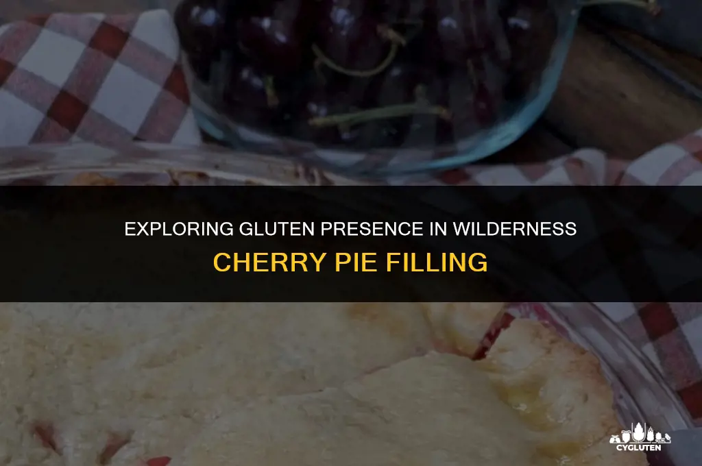 does wilderness cherry pie filling have gluten