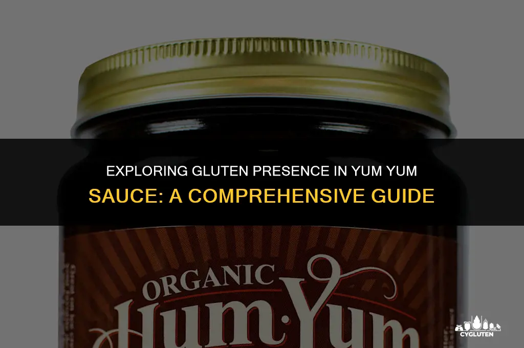 does yum yum sause have gluten in it