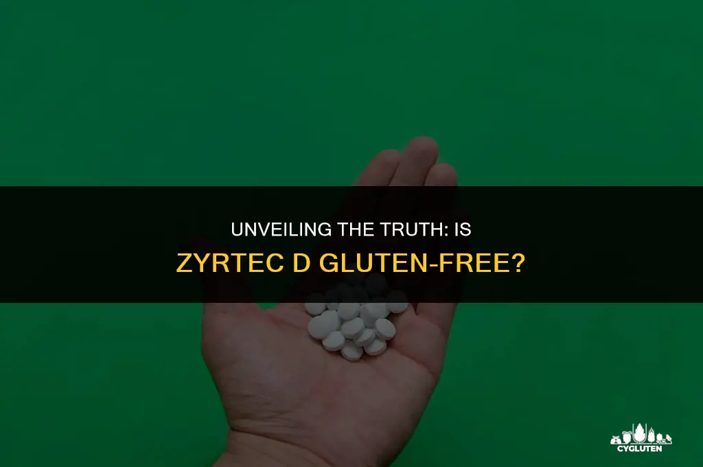 does zyrtec d have gluten in it