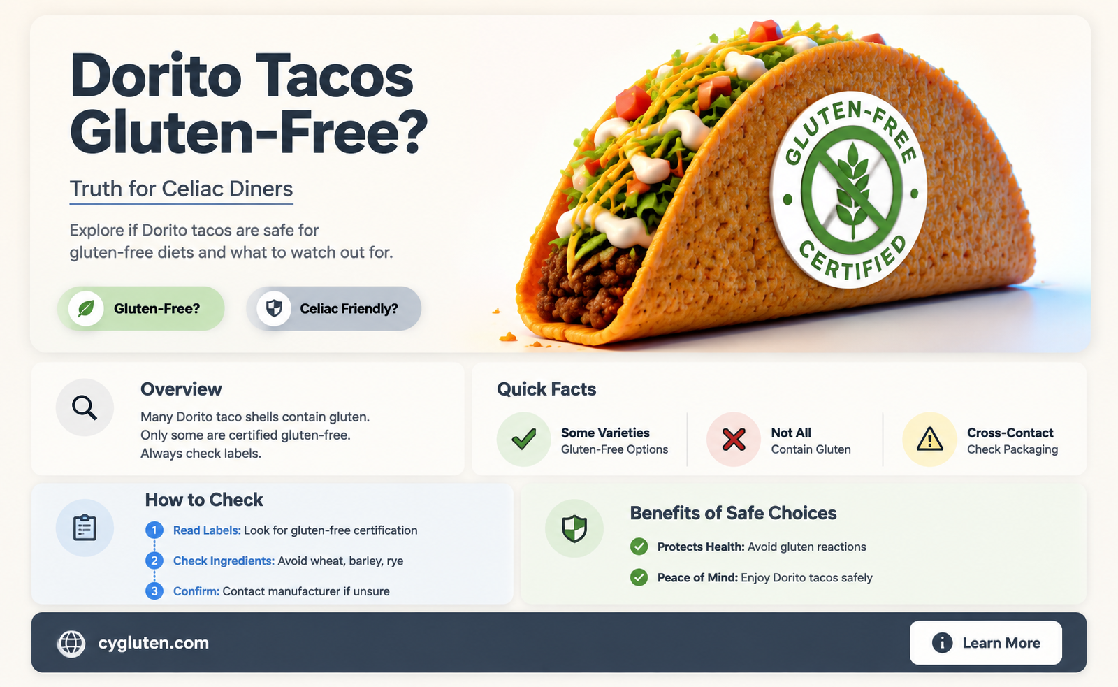 are dorito tacos gluten free