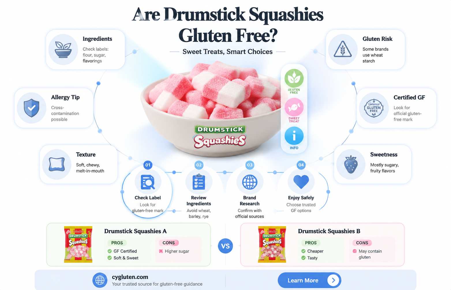 are drumstick squashies gluten free
