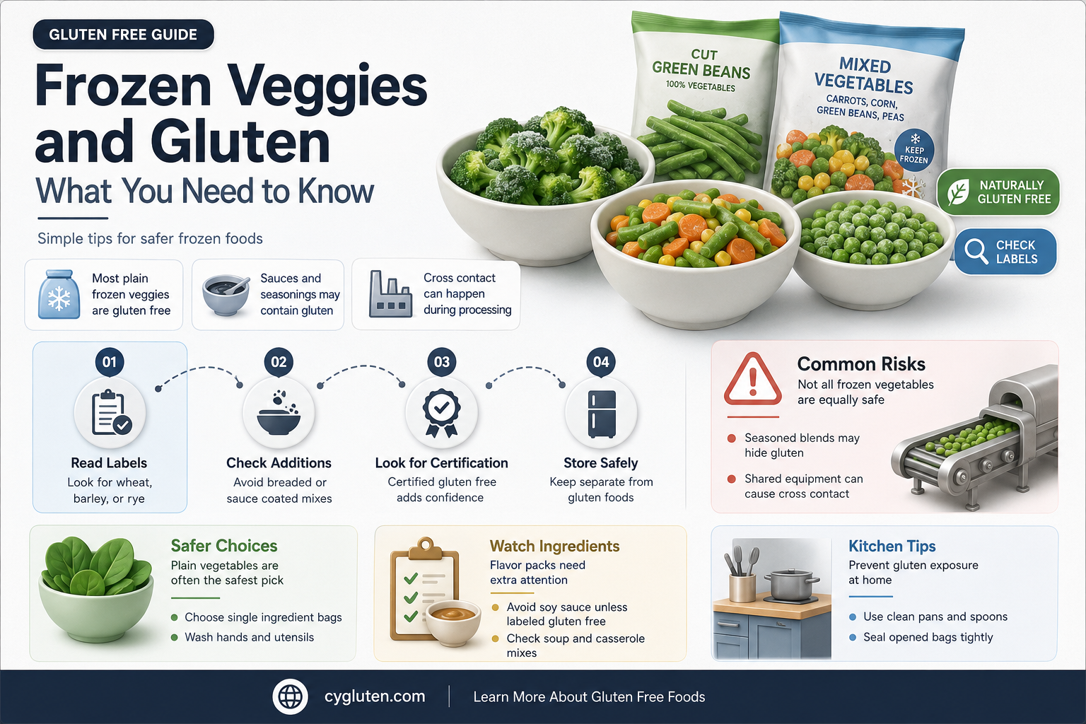 are frozen veggies gluten free