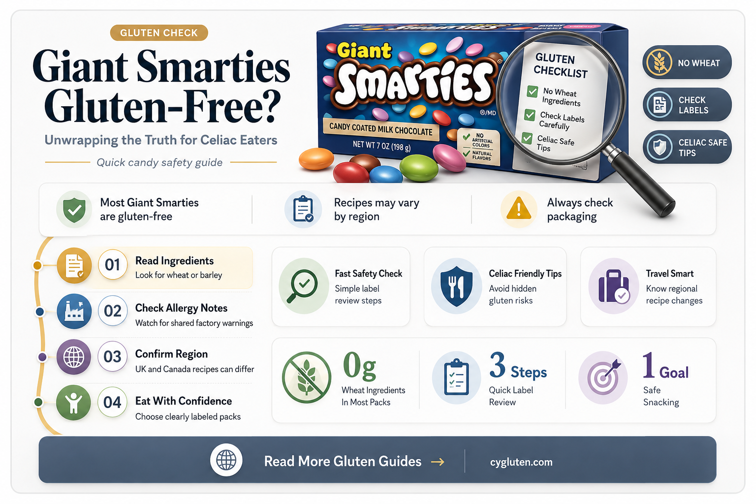 are giant smarties gluten free