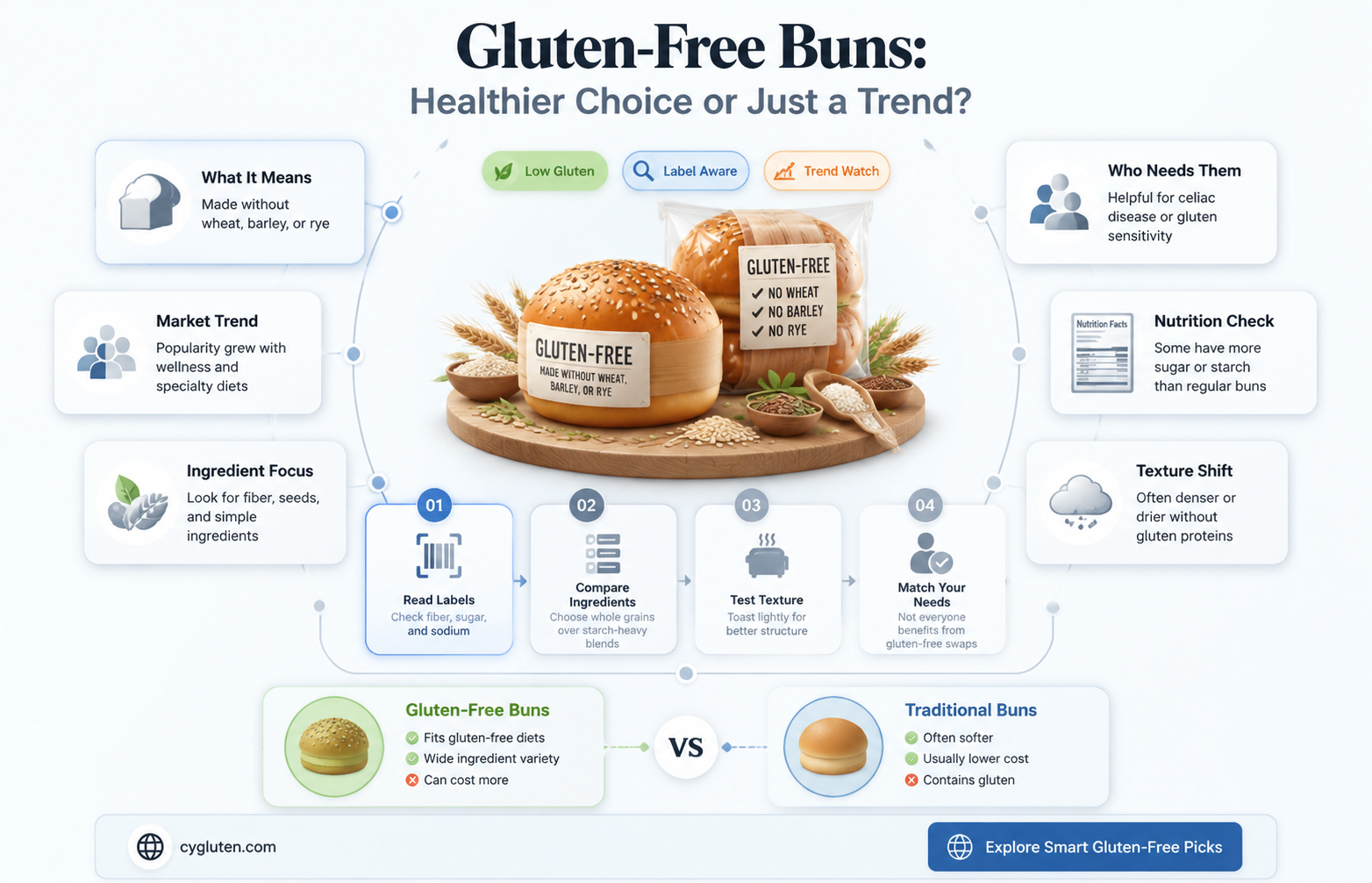 are gluten free buns healthier
