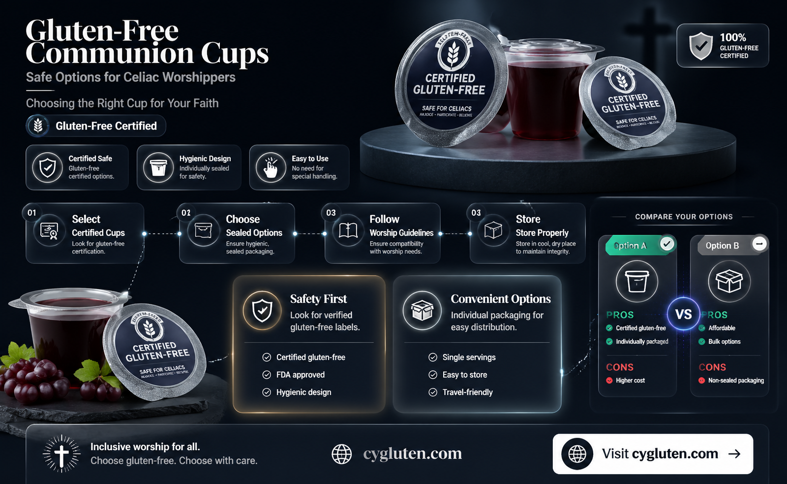 are communion cups gluten free