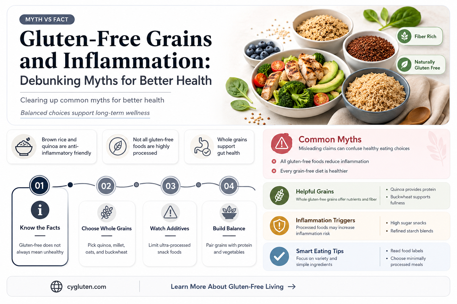 are gluten free grains inflammatory