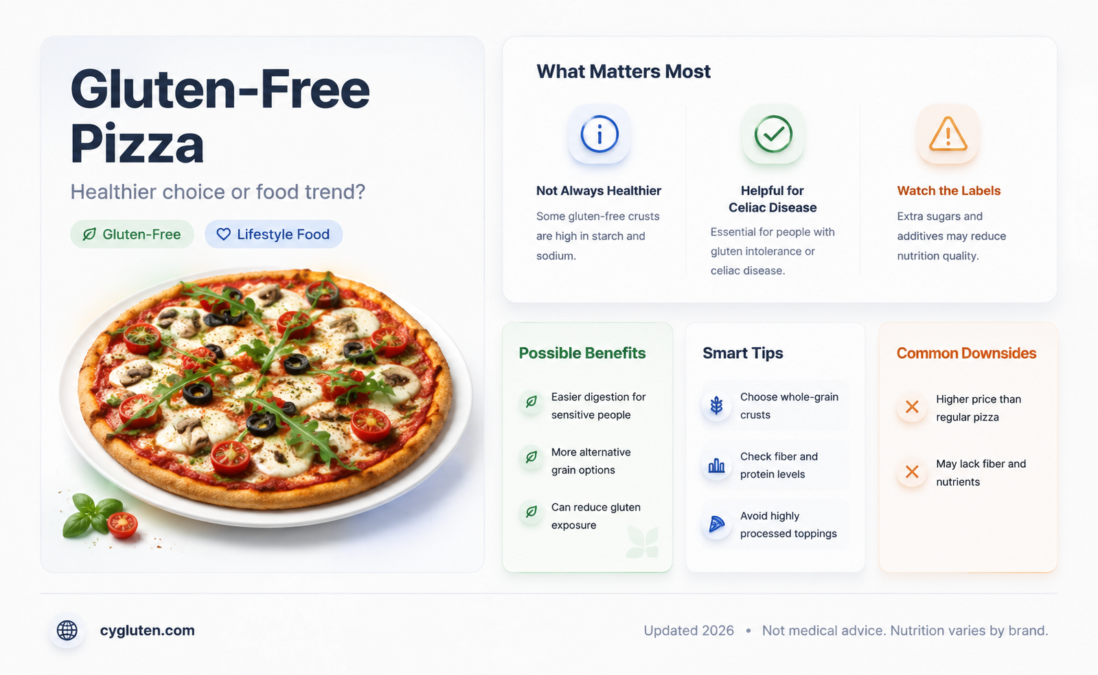 are gluten free pizzas healthier