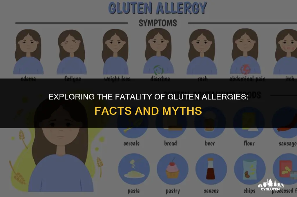 has anyone ever died from a gluten allergy