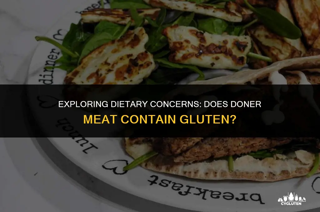 has doner meat got gluten in it