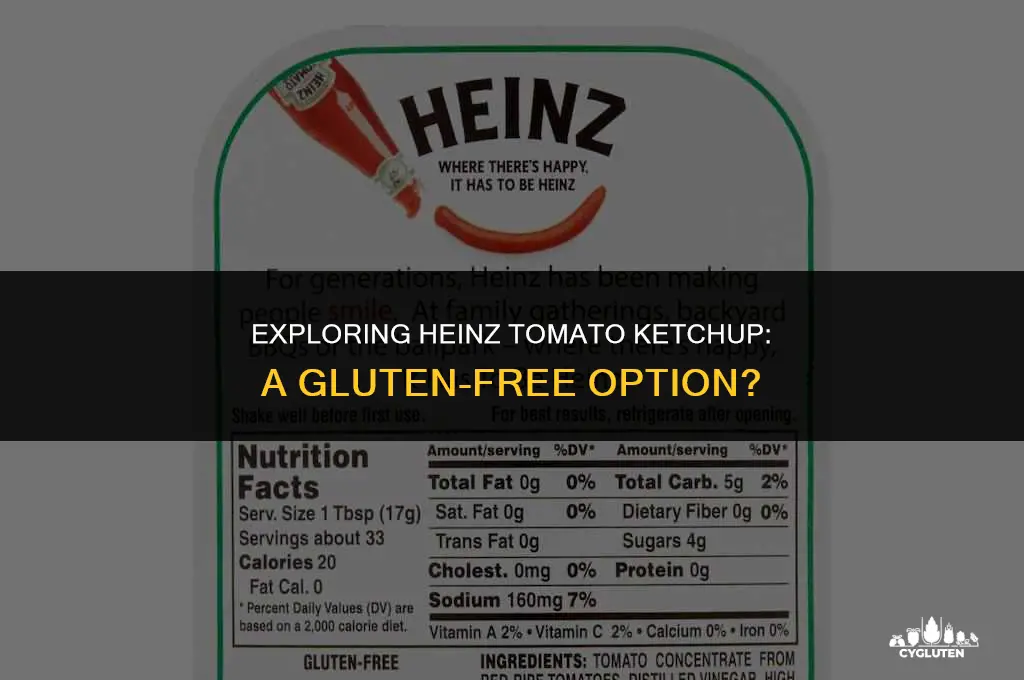 has heinz tomato ketchup got gluten in it