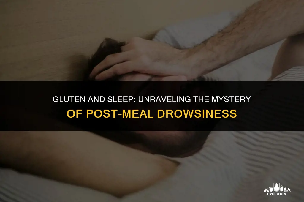 how come when i eat gluten i fall asleep