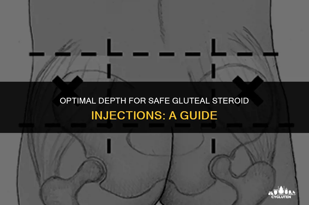 how deep to inject steroids in glute
