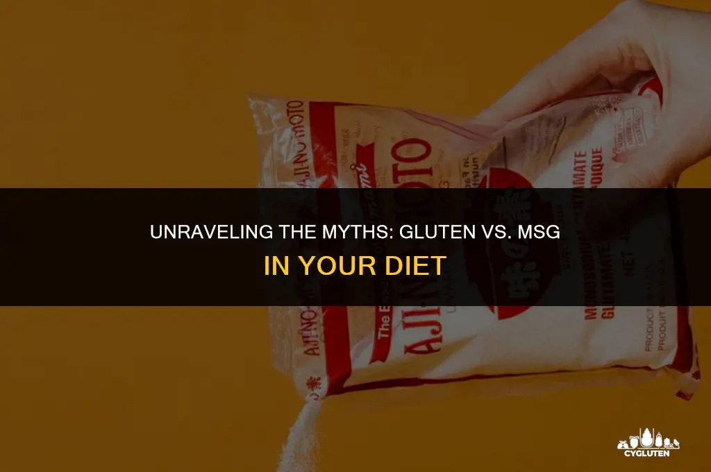 how do gluten and msg differ from each other