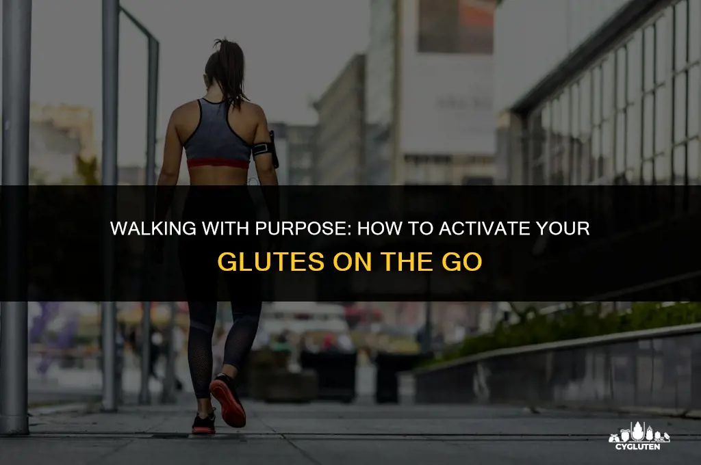 how do i activate my glutes while walking