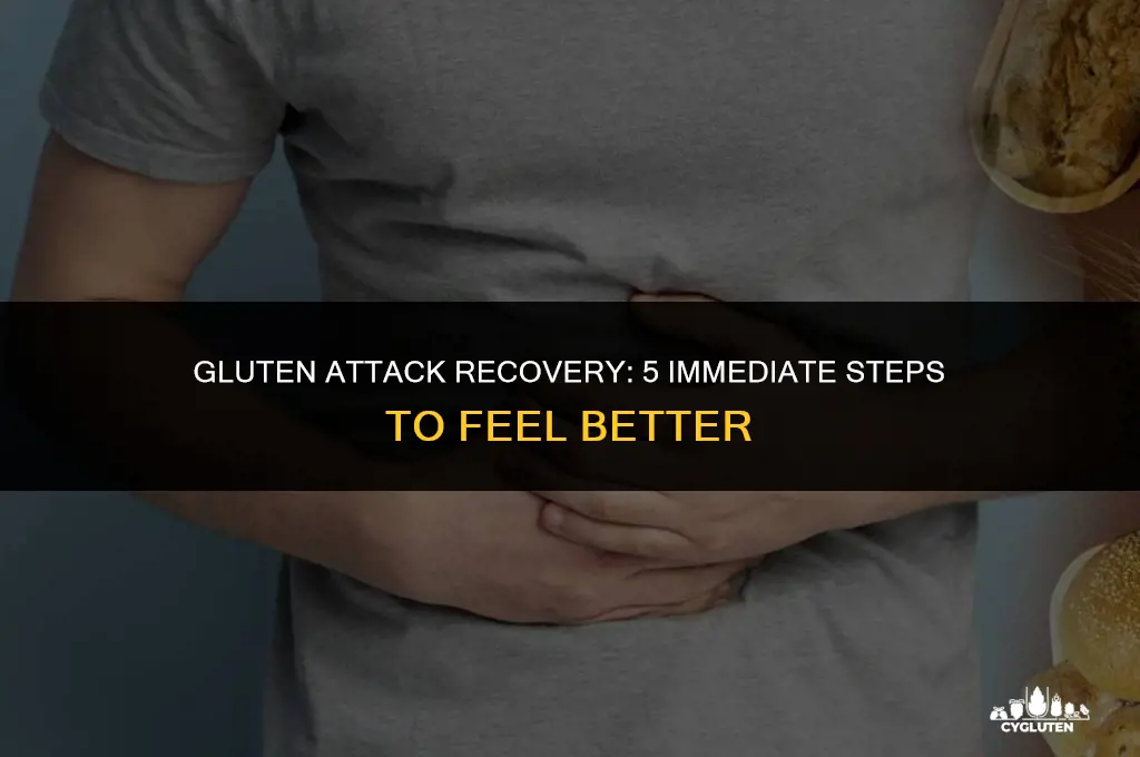how do i feel better immediately after a gluten attack