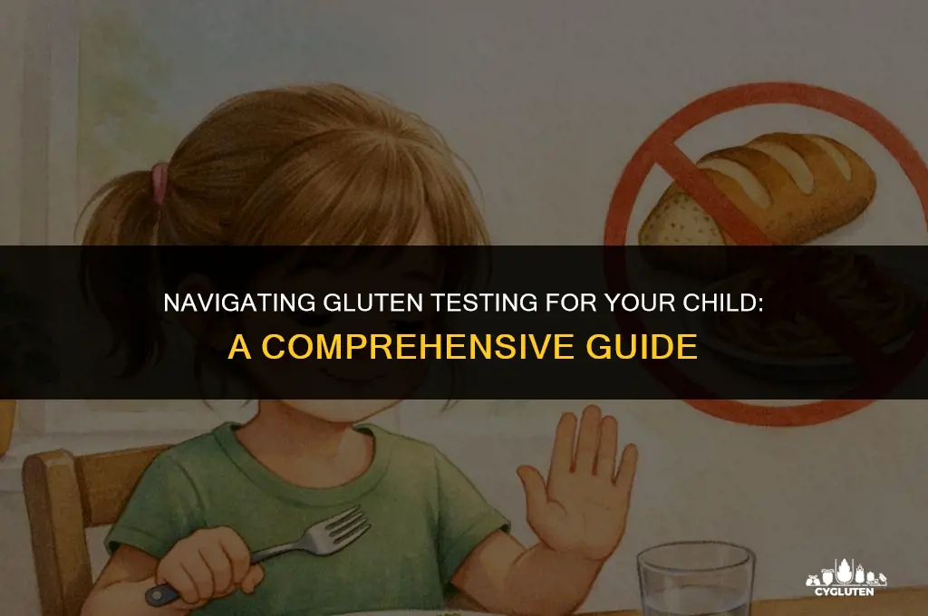 how do i get my child tested for gluten