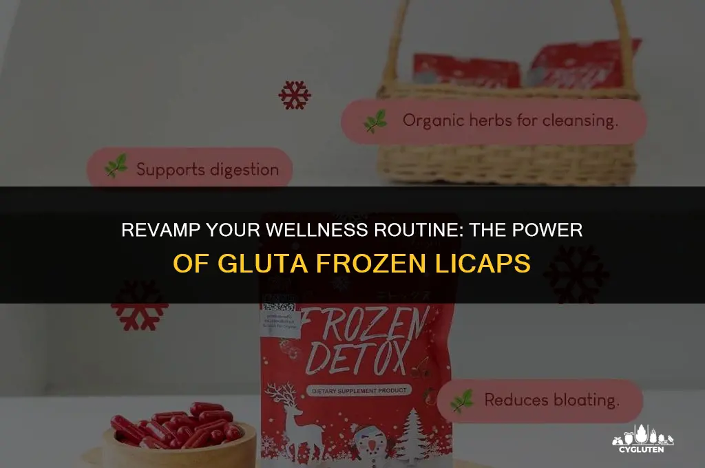 how do i take gluta frozen licap innovation