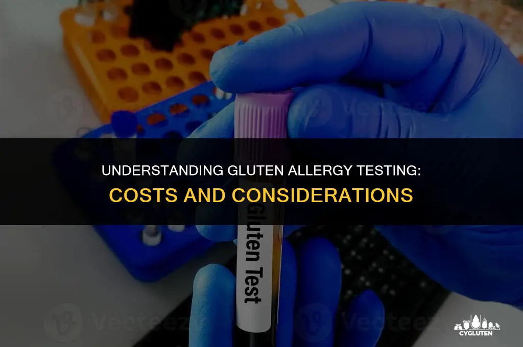 how do much do a test for gluten allergy