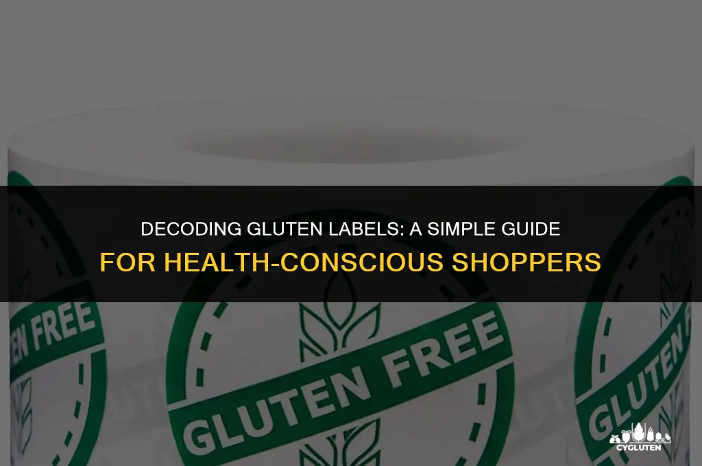 how do you read labels for gluten
