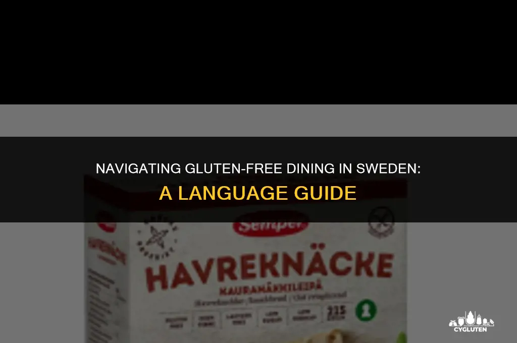 how do you say no gluten in swedish