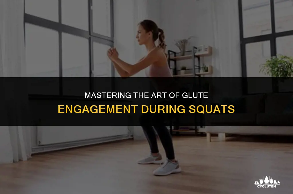 how do you squeeze your glutes while squatting