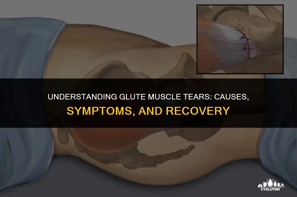 how do you tear a glute muscle
