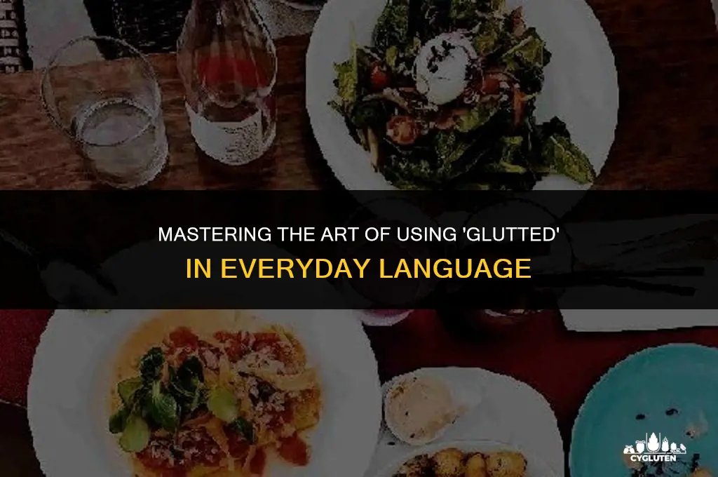 how do you use glutted in a sentence