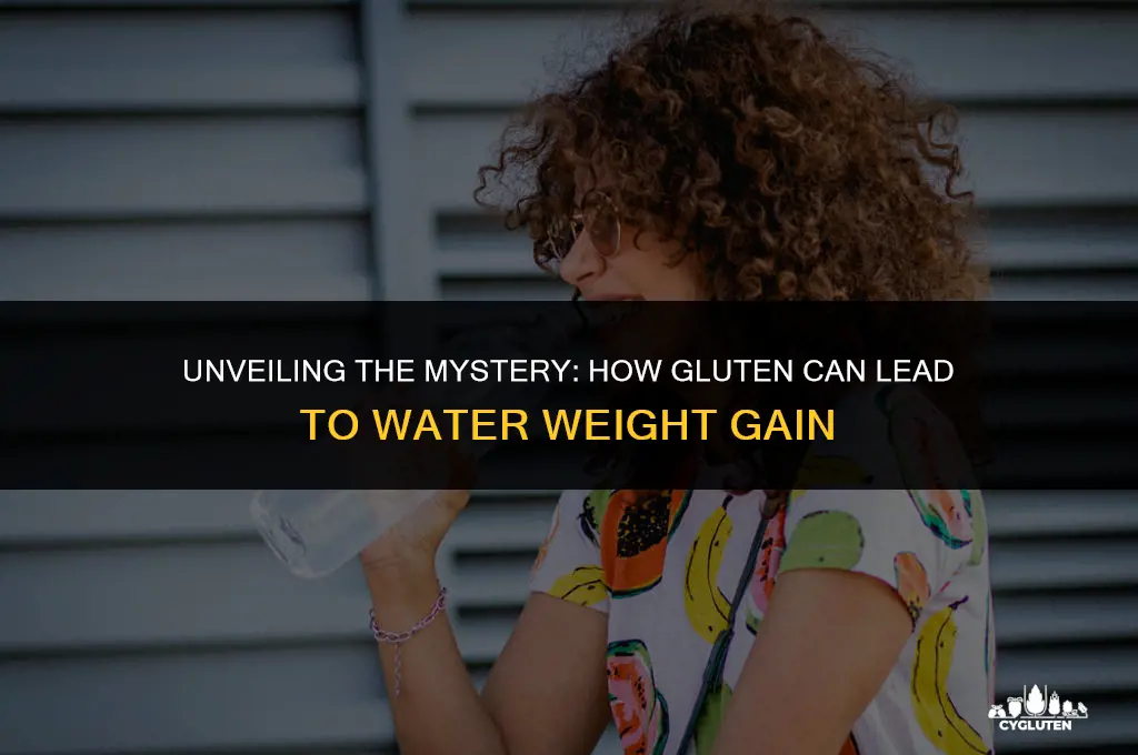 how does gluten cause water weight gain