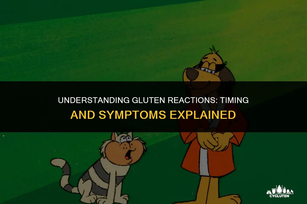 how fast does a gluten reaction happen