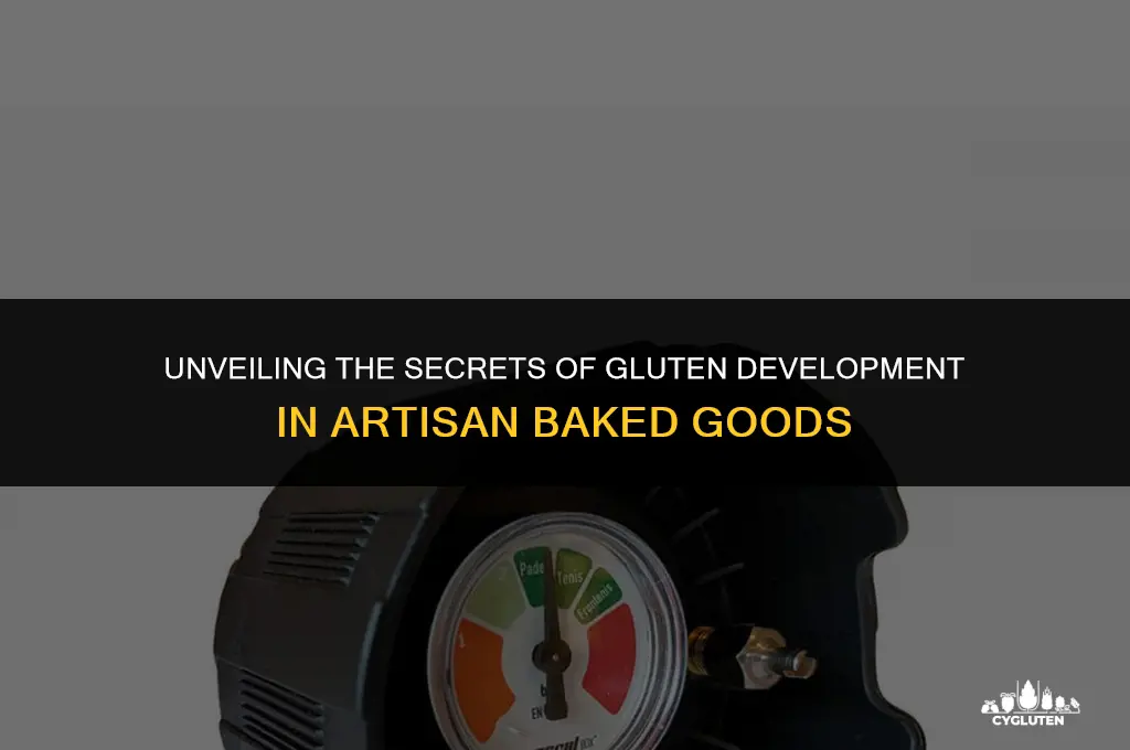 how gluten is developed in various baked goods