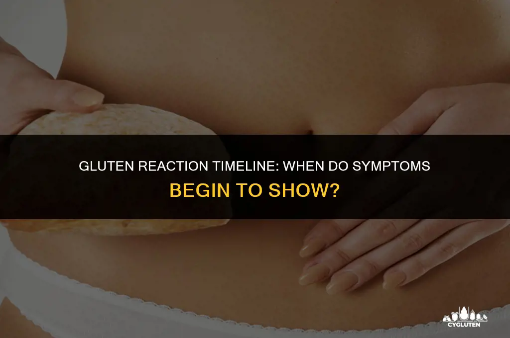 how long after consuming gluten do symptoms start
