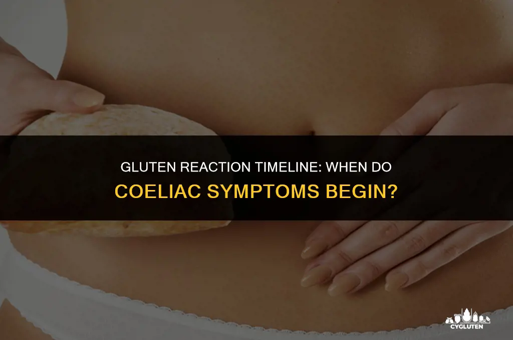 how long after eating gluten do symptoms start coeliac