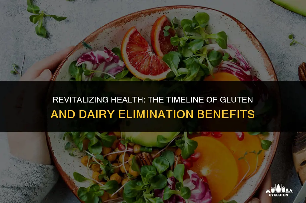 how long after stopping gluten and dairy