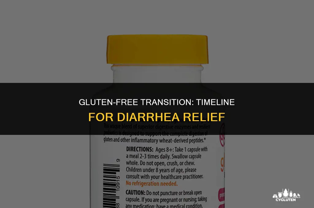how long after stopping gluten does diarrhea stop